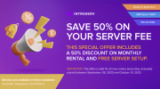 Сэкономьте 50% на покупке сервера без платы за установку